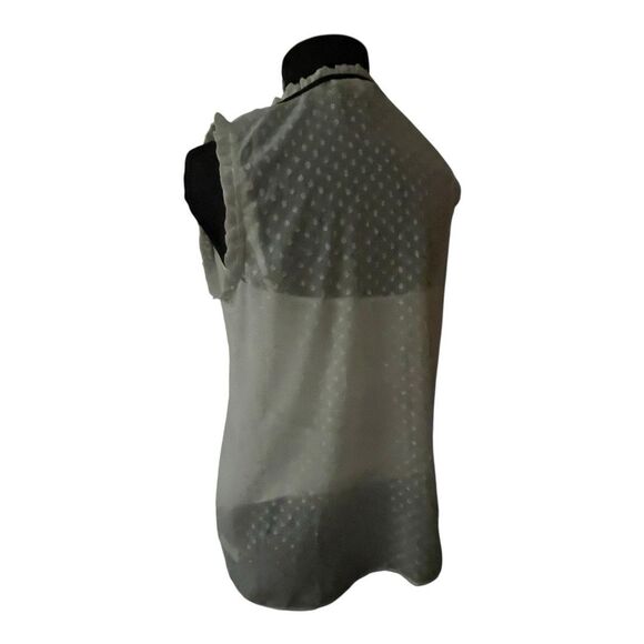 DANIEL RAINN Stitch Fix White Blouse SM Sheer Boho Ditzy Fairy Cottage Beachy - Picture 7 of 12